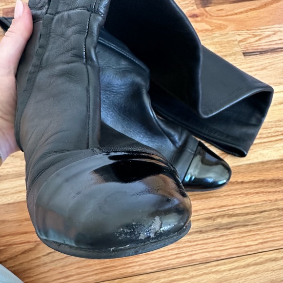 ZARA Over the Knee Leather Boots - Picture 9 of 13